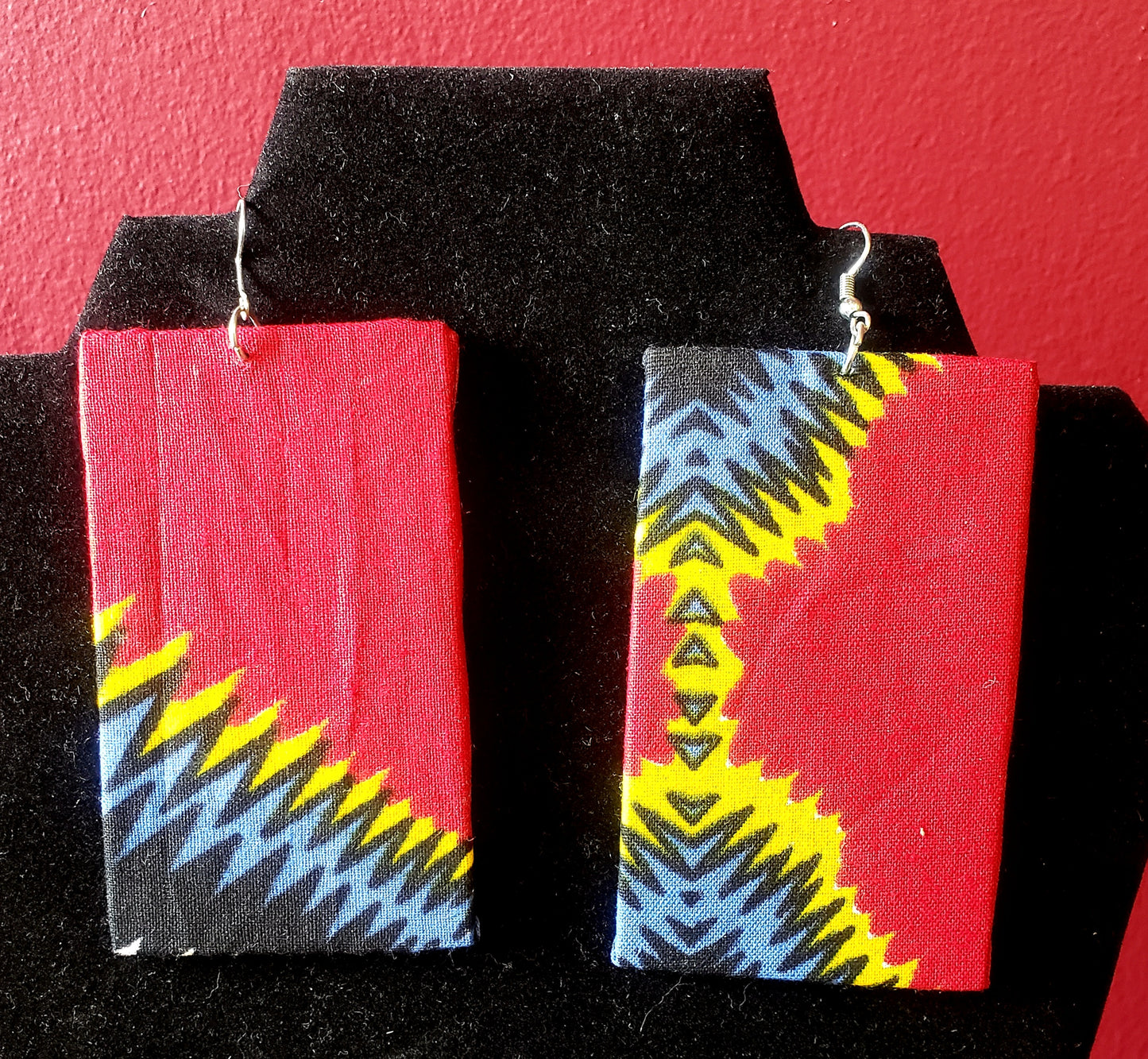 Cloth Print earrings