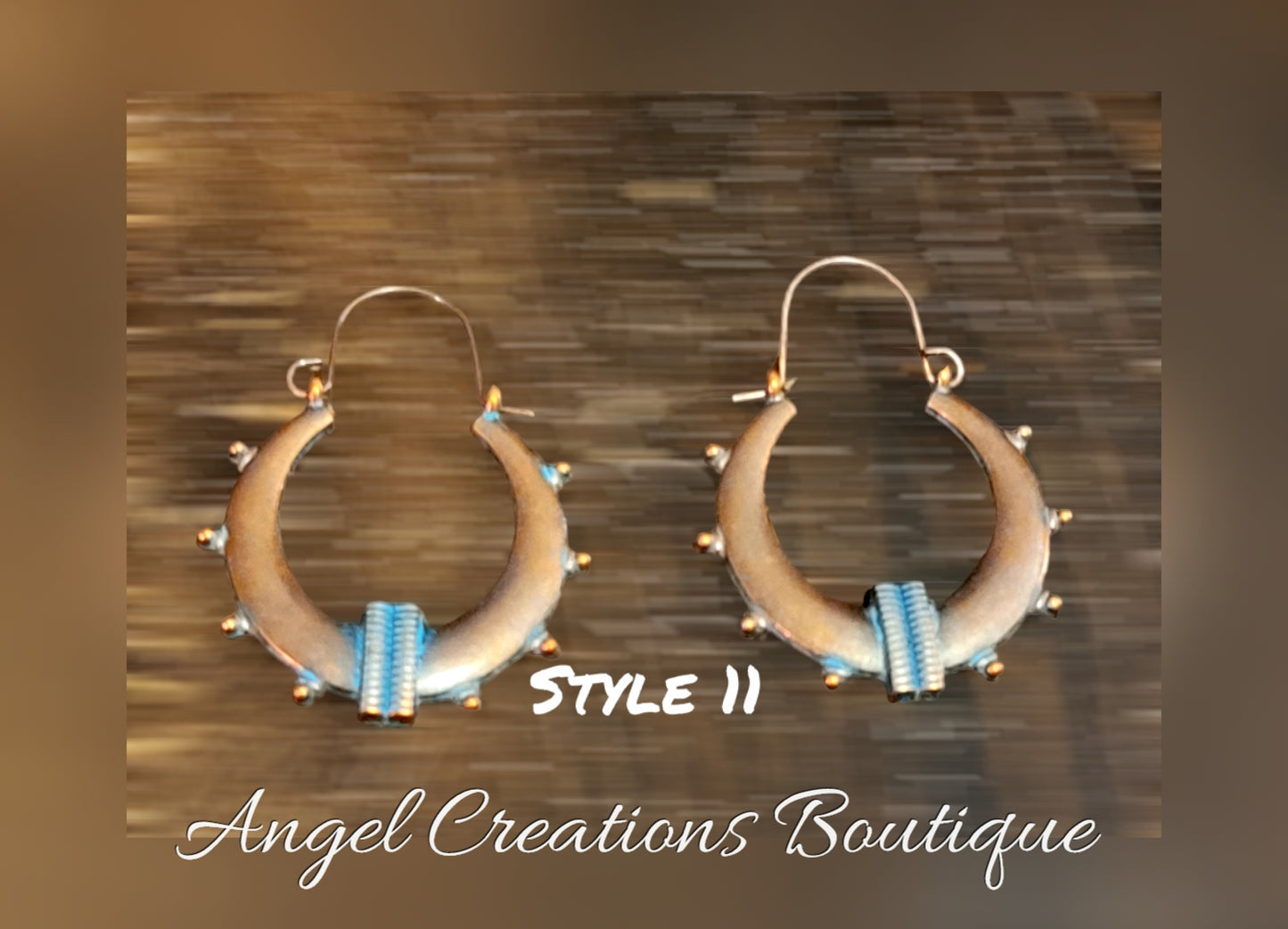 Bronze & Turquoise earrings