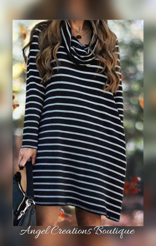 Striped Dress w/pockets