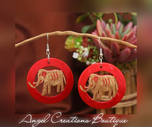 Elephant Roung earrings