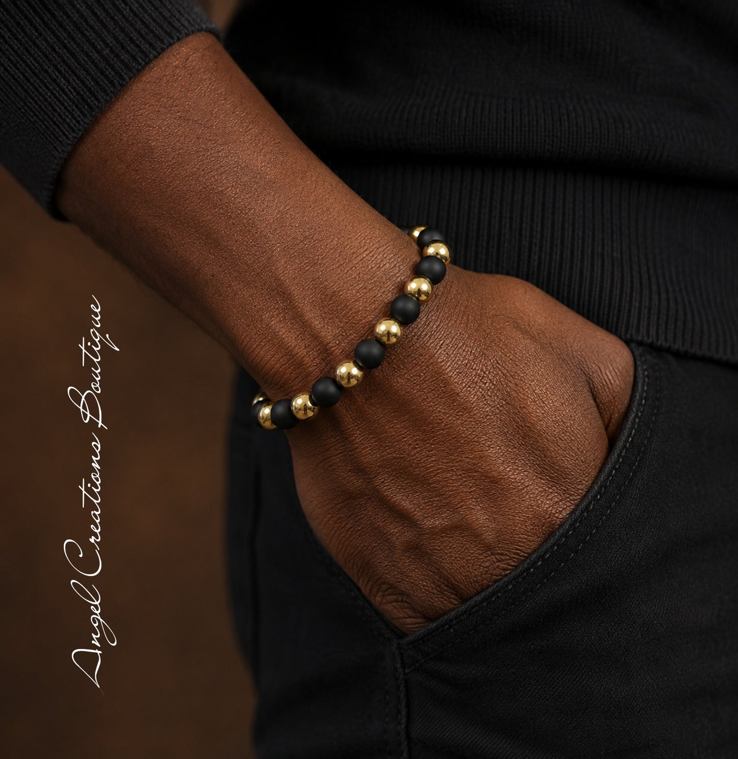 Midnight Gold Men's Bracelet