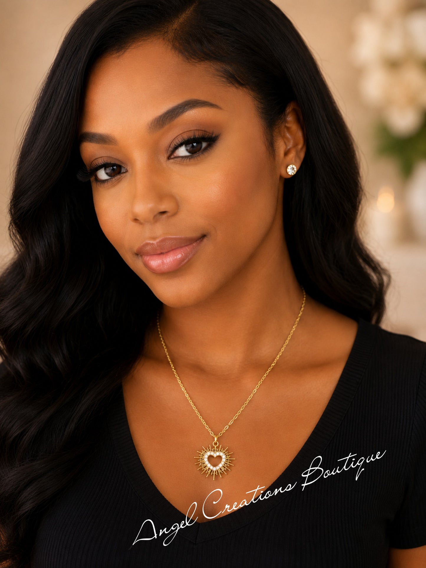 Radiant Heart Necklace Set