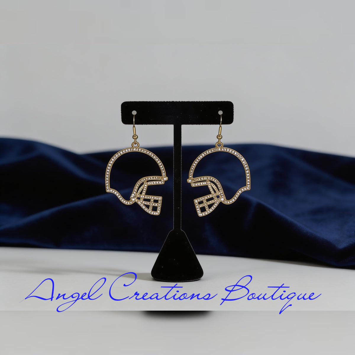 Gridiron Glam Helmet Earrings