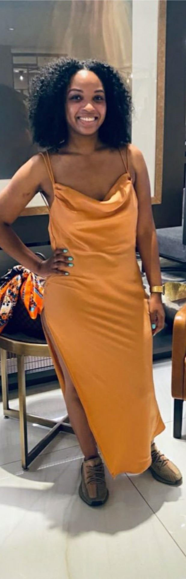 Orange Slice Crisscross dress