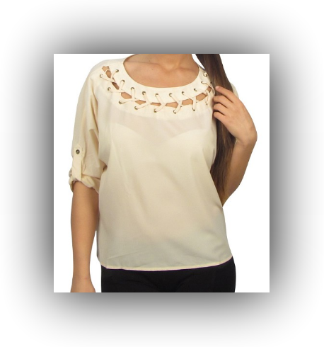 Ziz Zag collar blouse