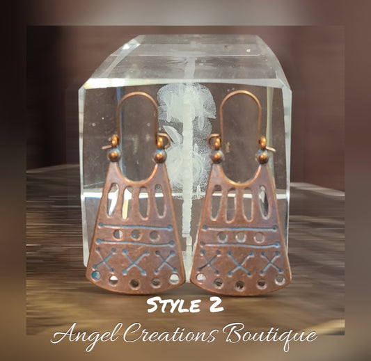 Bronze & Turquoise earrings