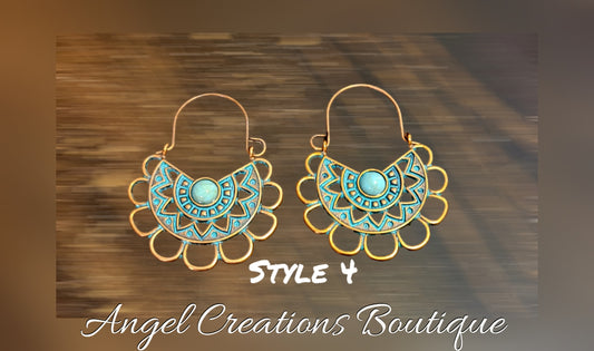 Bronze & Turquoise earrings