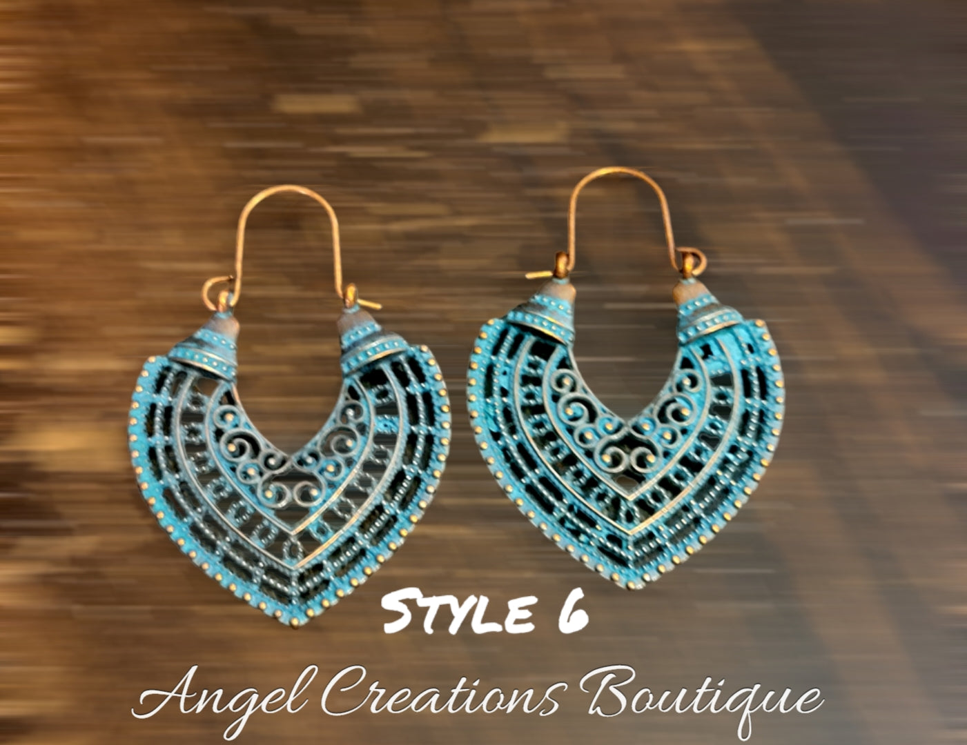 Bronze & Turquoise earrings