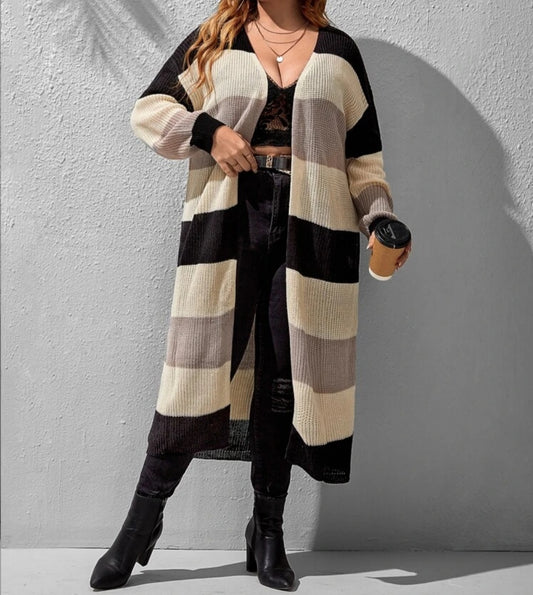 Color Block Cardigan